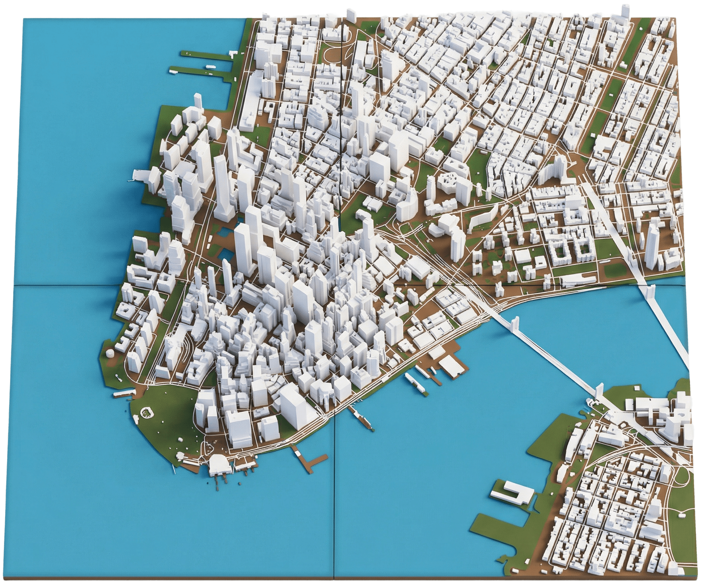3D-модель городского района