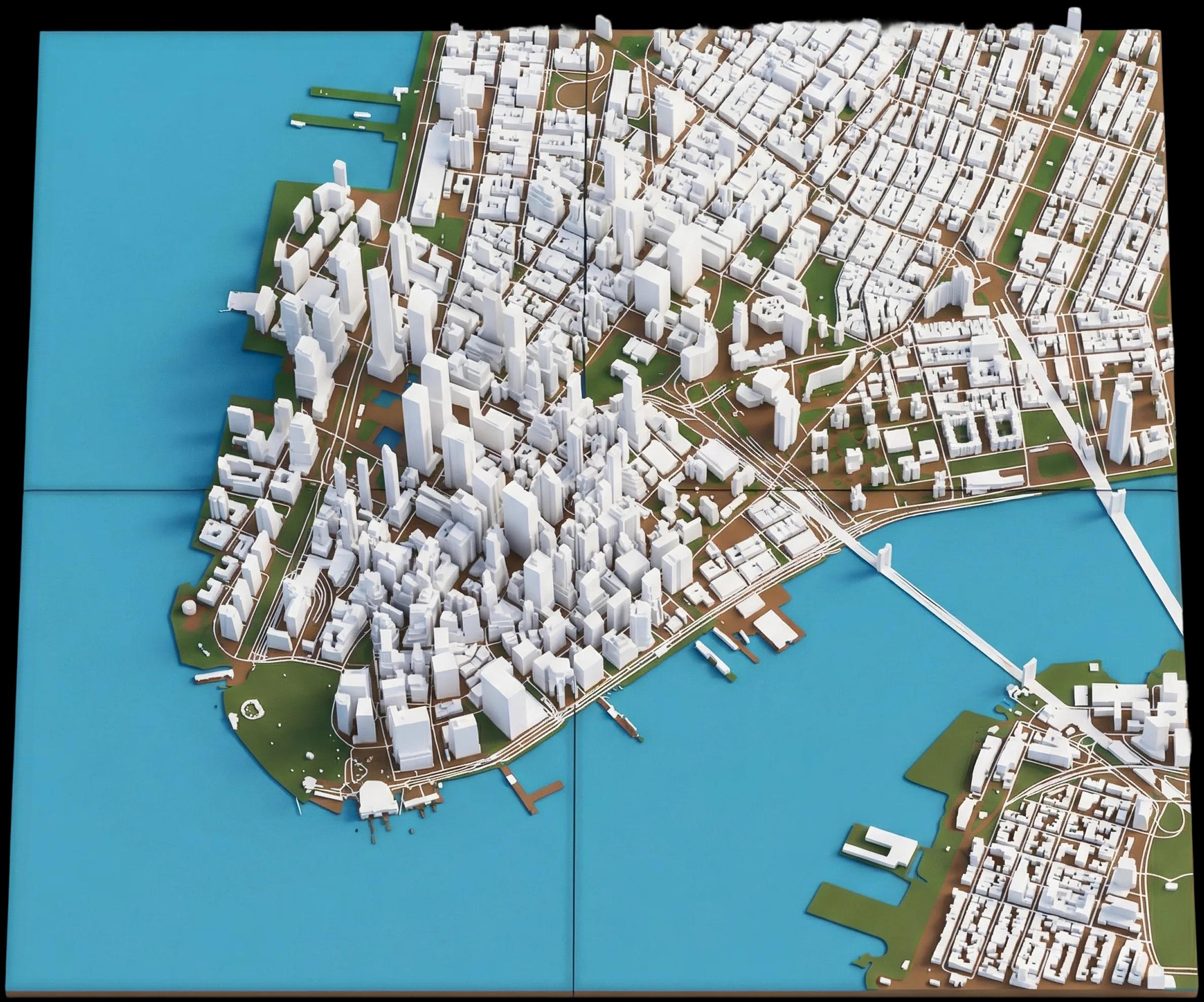 3D-модель городского района